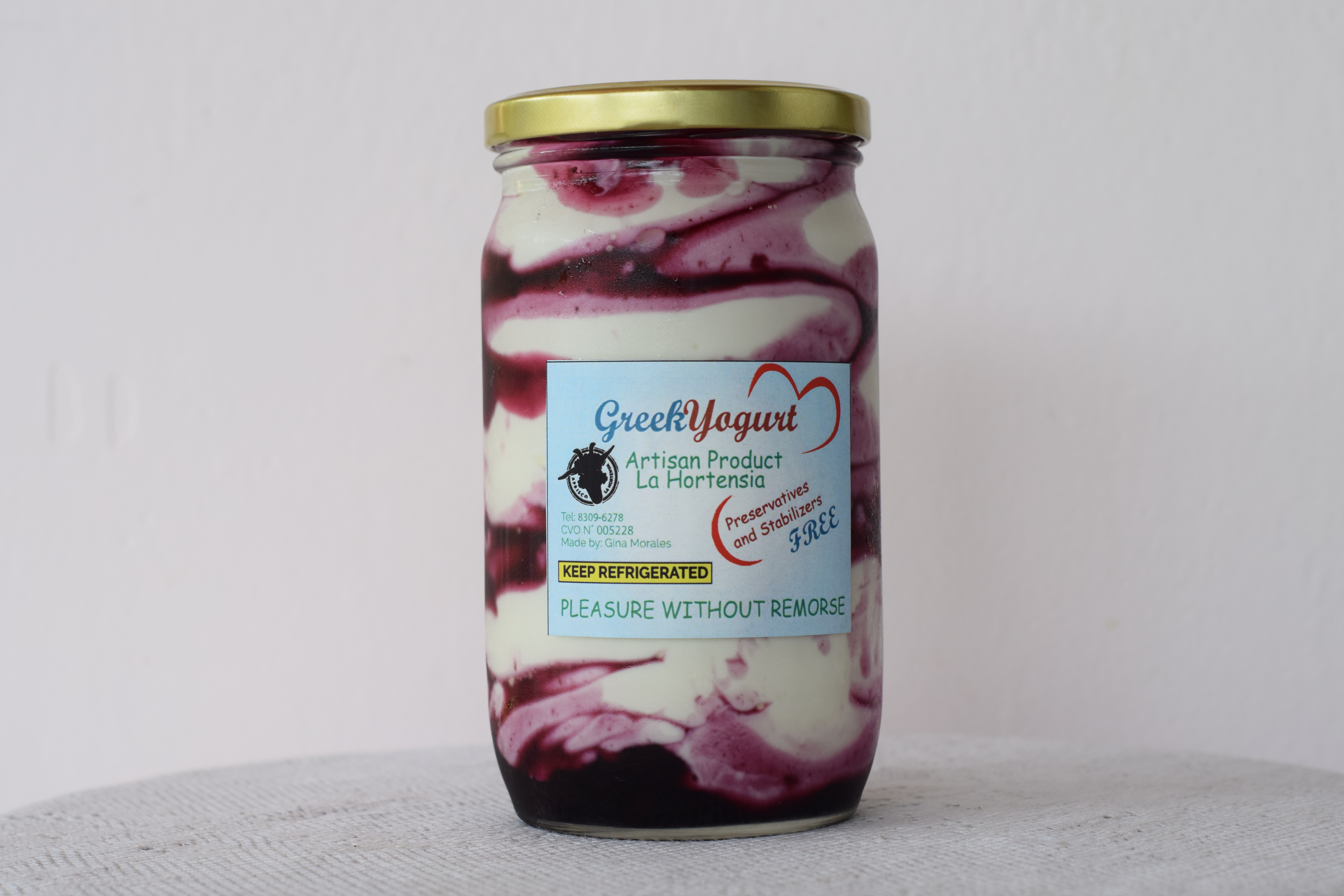 Goat Greek Yogurt with Blueberries 