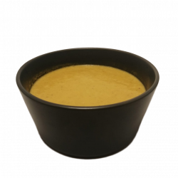 Smooth & creamy soup with a dash of spice. Made from sweet potato, chipotle, veggie stock & coconut milk. 